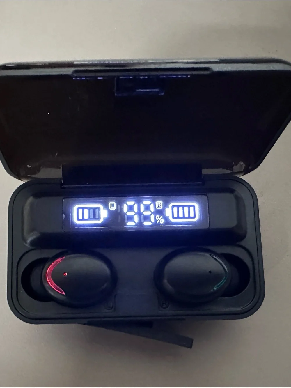 iJoy Juiced Wireless Bluetooth Earbuds with Charging Case - Black